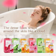Wholesale Price Jasmine Petals Essential Oil Soothing Clear Skin Refreshing Long Lasting Fragrance Shower Gel