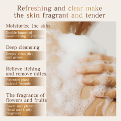 Private Label Skin Brightening Foam Exfoliat Scrub Body Wash Coconut Tumeric Vitamin C Kojic Acid Papaya Orange Shower Gel Set