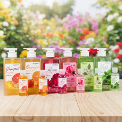Wholesale Manufacturer Professional Deep Fresh Citrus Scent Oil Control Body Wash Augeas Grapefruit Shower Gel
