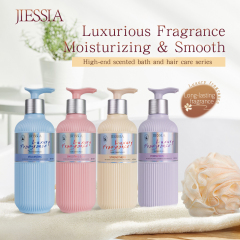 Perfumed Luxury Bath Wash Sets Refreshing Long Lasting Fragrance Soothing Exfoliating Body Shower Gel