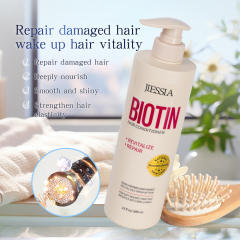 Wholesale Price Strengthen Roots Anti Dandruff Repair Natural Oil Biotin Keratin Hair Shampoo Conditioner Set