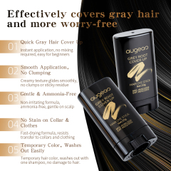 Black Hair Magic Dyeing Cream Wand Cover Grey White Hair Healthy Long Lasting Private Label Black Hair Dye Stick with Comb