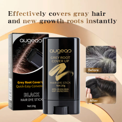 Black Hair Magic Dyeing Cream Wand Cover Grey White Hair Healthy Long Lasting Private Label Black Hair Dye Stick with Comb