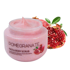 Private Label Custom logo Strawberry Exfoliating and Deeply Moisturizing Cream Foaming Face Body Scrub