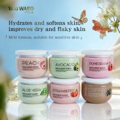 Private Label Custom logo Strawberry Exfoliating and Deeply Moisturizing Cream Foaming Face Body Scrub