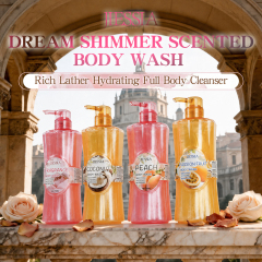 New Products Body Wash Natural Fruits Acid Extract Hydrating Nourishing Skin Care Dream Shimmer Scented Shower Gel