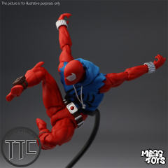 Mess Toys Spider-Man Scarlet Hero Blue Cloth Battle Suit