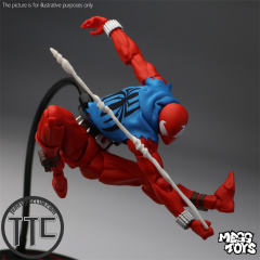 Mess Toys Spider-Man Scarlet Hero Blue Cloth Battle Suit