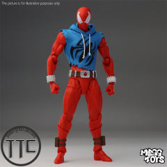 Mess Toys Spider-Man Scarlet Hero Blue Cloth Battle Suit