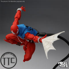 Mess Toys Spider-Man Scarlet Hero Blue Cloth Battle Suit