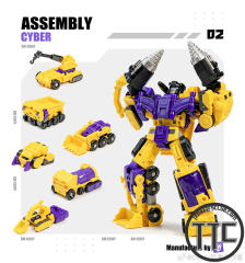 【PRE-ORDER】Dr.Wu ES03Y~ES08Y Cyber Assembly | Devastator G2 set of 6
