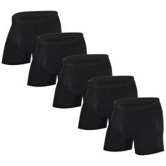 COOPLUS Men's Underwear Briefs Boxer Short Cotton Stretch Soft Underwear Trunks (5 Pieces)