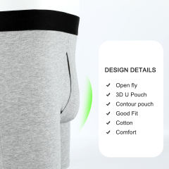 COOPLUS Men's Underwear Briefs Boxer Short Cotton Stretch Soft Underwear Trunks (5 Pieces)