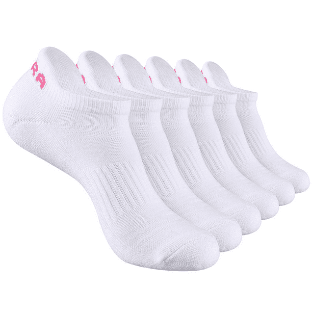 EALLCO Womens Athletic Ankle Low Cut Socks Women Cushioned Colorful Socks 7 Pairs