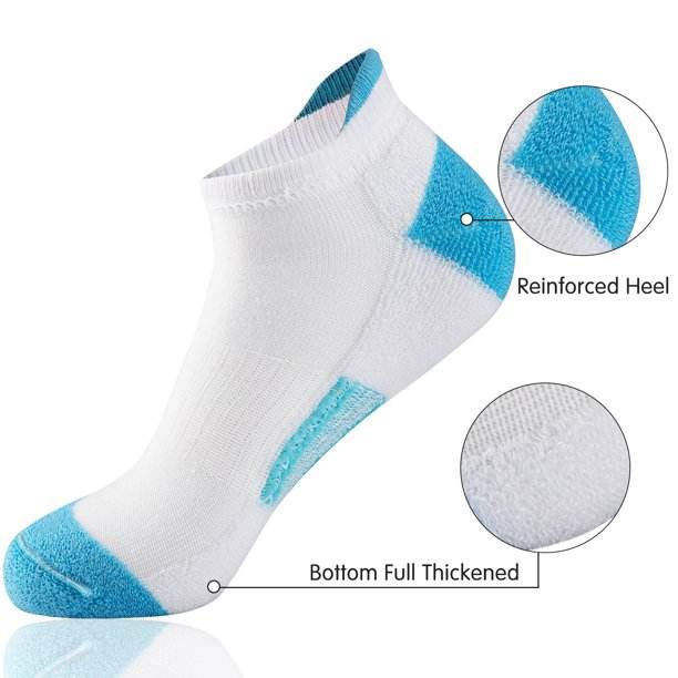 EALLCO Womens Ankle Socks Low Cut Socks Cushioned Athletic Running Socks for Women 6 Pairs