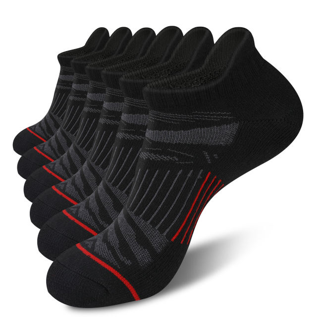EALLCO Mens Ankle Socks Low Cut Cushioned Socks for Men Breathable 6 Pairs