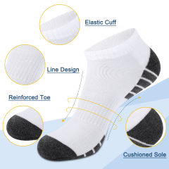 EALLCO 10 Pack Men's Athletic Ankle Socks Cushion Low Cut Running Socks for Men