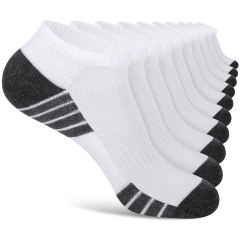 EALLCO 10 Pack Men's Athletic Ankle Socks Cushion Low Cut Running Socks for Men