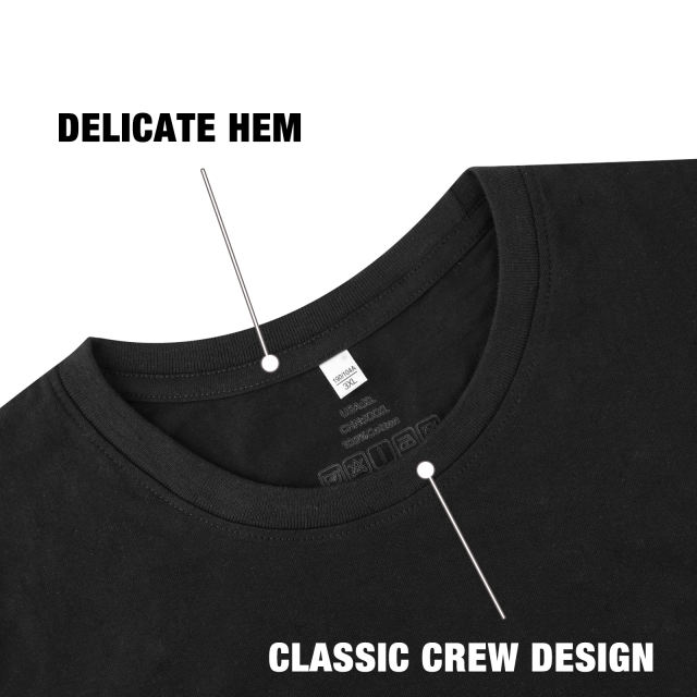 EALLCO Mens Cotton T-shirts 4packs Shirt for Men Crew Neck Comfortable & Soft Short Sleeves