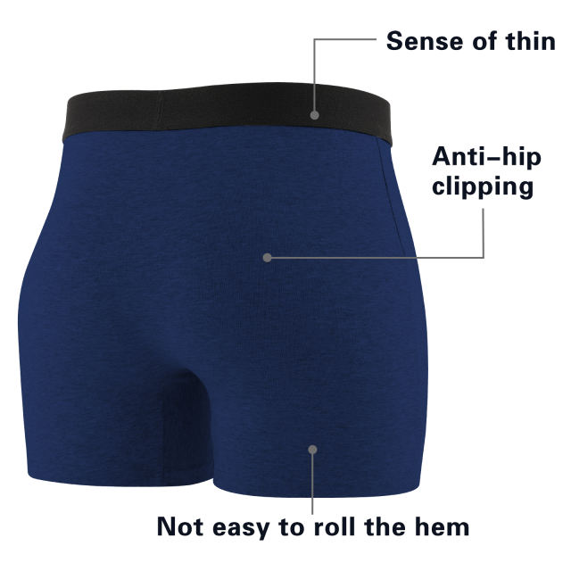 EALLCO Men's Underwear Boxer Briefs Cotton Stretch Comfortable Underwear Trunks (3 Pieces)