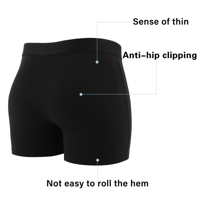 EALLCO Men's Boxer Briefs Underwear Cotton Stretch Comfortable Underwear Trunks (3 Pieces)