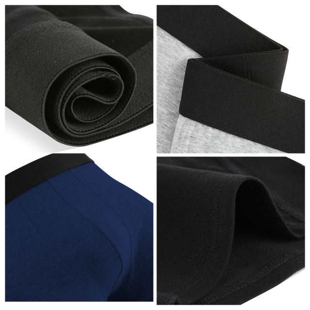 EALLCO Men's Underwear Boxer Briefs Cotton Stretch Comfortable Underwear Trunks (3 Pieces)