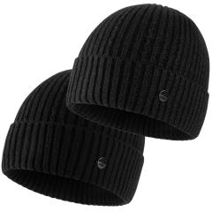 EALLCO Knit Beanie Hats for Men Women Winter Slouchy Hats Warm Classic Daily Cuffed Skull Caps
