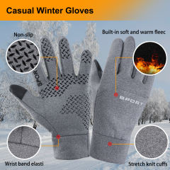 EALLCO Winter Gloves Men & Women Non-Slip Waterproof Comfortable Gloves