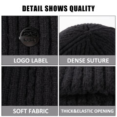EALLCO Knit Beanie Hats for Men Women Winter Slouchy Hats Warm Classic Daily Cuffed Skull Caps