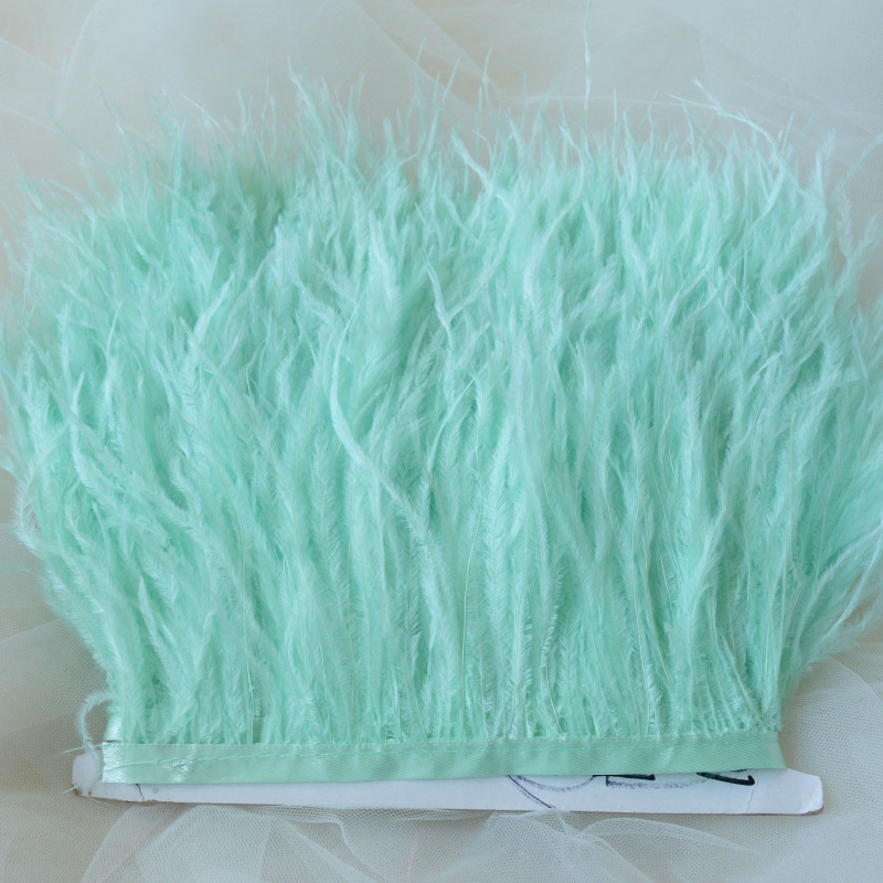 RL-OS01 Ostrich Fringe Feather Trim 34 Colours 1 Meter