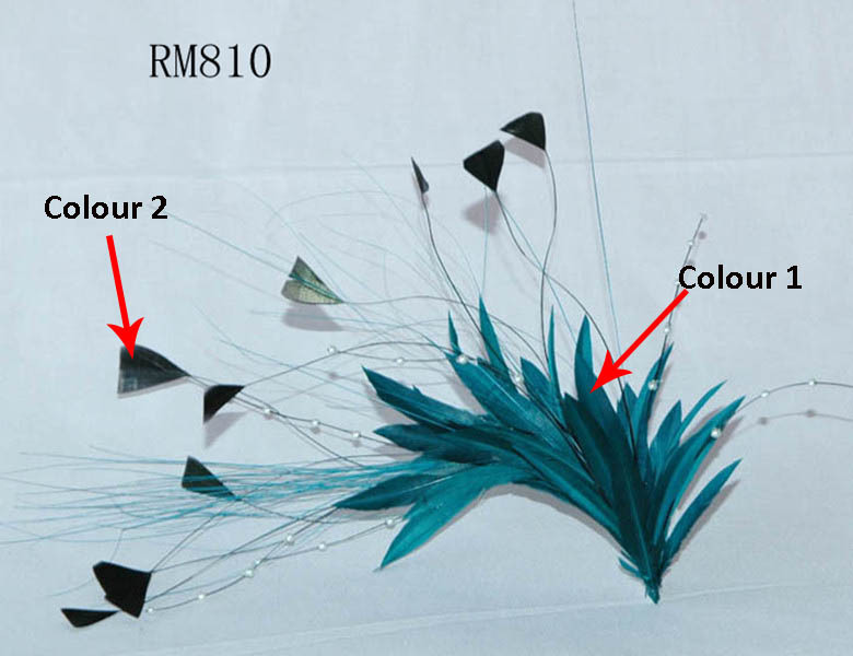 RM805 Feather Mount Goose Hackle Feather Millinery Fascinators Hat Handcraft Headress