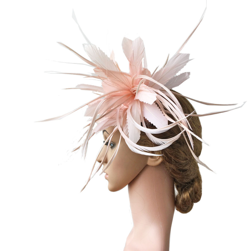 RM1303 Feather Mount Goose Feather Millinery Fascinators Hat Handcraft Headress