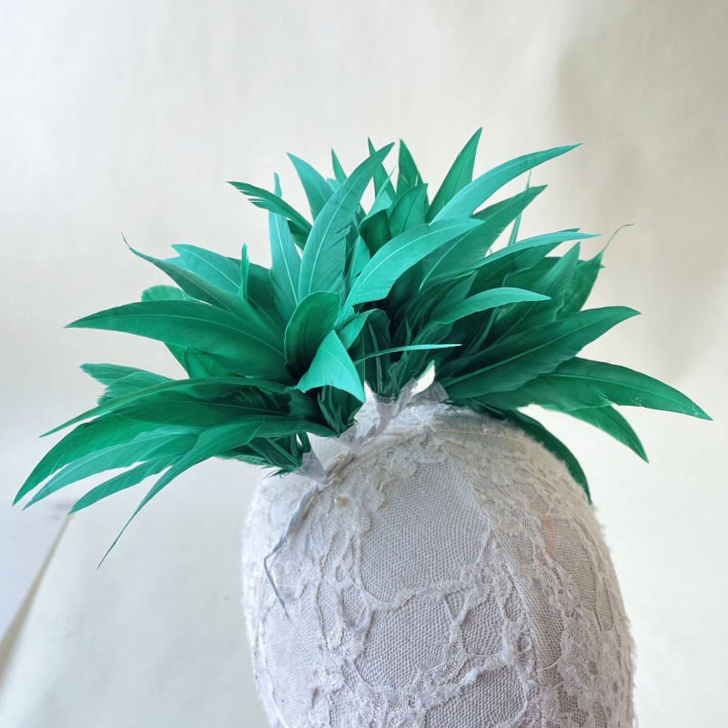 RM1709 Feather Mount Goose Feather Millinery Fascinators Hat Handcraft Headress