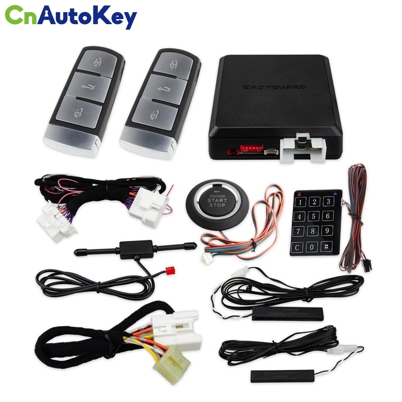 CNP163  EASYGUARD Plug &amp; Play CAN BUS fit for petrol VW golf 6,golf 7 passat car alarm system remote starter push button start smart key
