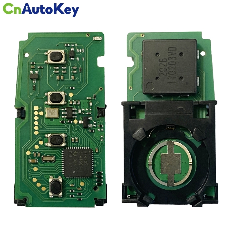 CN007160 For Smart Key for Toyota Auris Rav 4 3Buttons 434MHz   First Page88  Model BA9EQ  Part No 89904-33501  Keyless Go