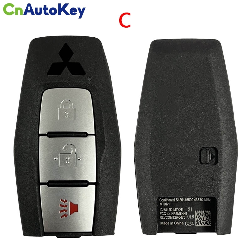 CN011035  2021-2022 Mitsubishi Outlander / 3-Button Smart Key / PN: 8637C253 / KR5MTXN1 (OEM)