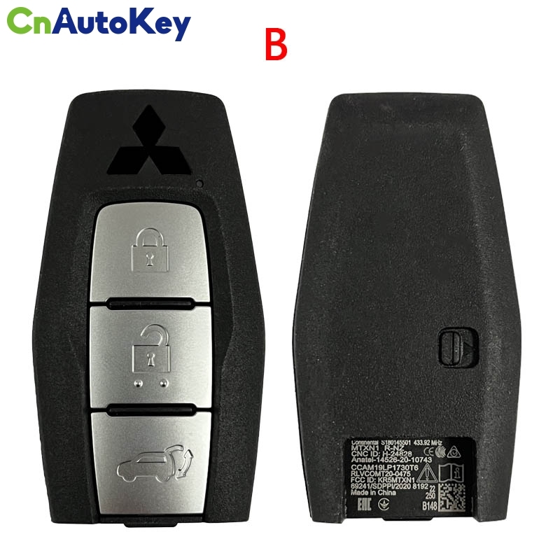 CN011035  2021-2022 Mitsubishi Outlander / 3-Button Smart Key / PN: 8637C253 / KR5MTXN1 (OEM)
