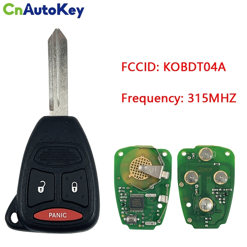 CN087051  2005-2011 (OEM) Remote Head Key for Dodge / Mitsubishi - Dakota / Raider | PN: 05183348AA / KOBDT04A