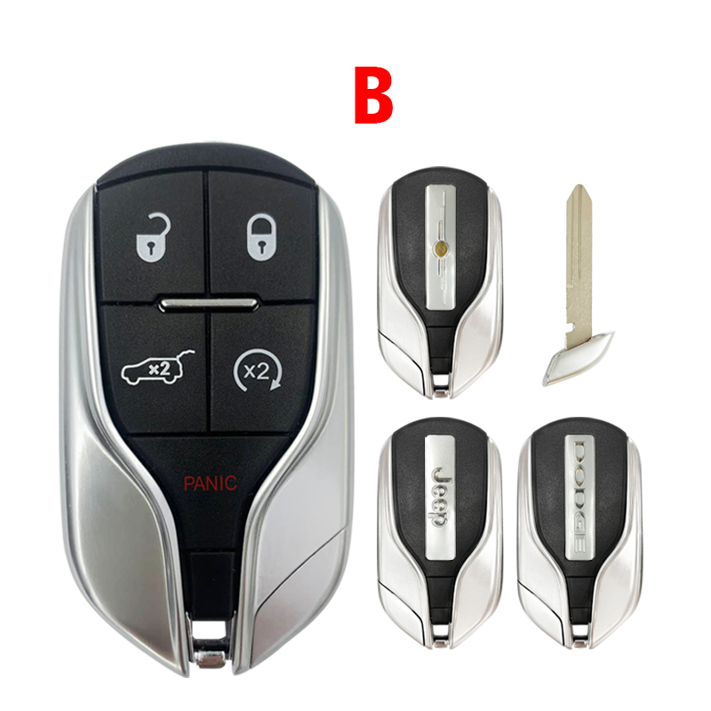 CN086055 4+1 Buttons 433MHz ID46 FCC ID M3N-40821302 for Chrysler  Dodge JEEP Replacement Upgraded Remote Car Key Fob