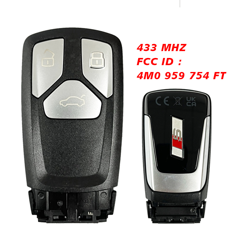 Cn Original Buttons For Audi Remote Control Key Mhz Fcc Id