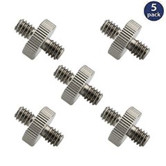 NICEYRIG Standard 1/4"-20 Male to 1/4"-20 Male tripod mount screw Threaded Screw Adapter for Camera/ Tripod/ Monopod/ Ballhead/ Light Stand