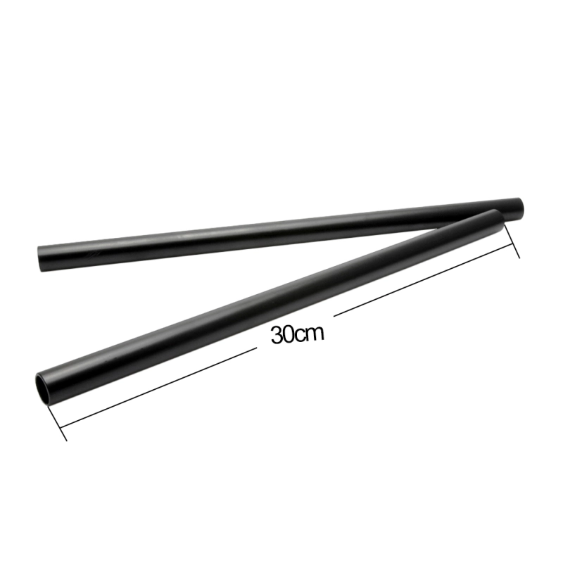 NICEYRIG 15mm Black Aluminum Alloy Rod 30cm/12 inch Long