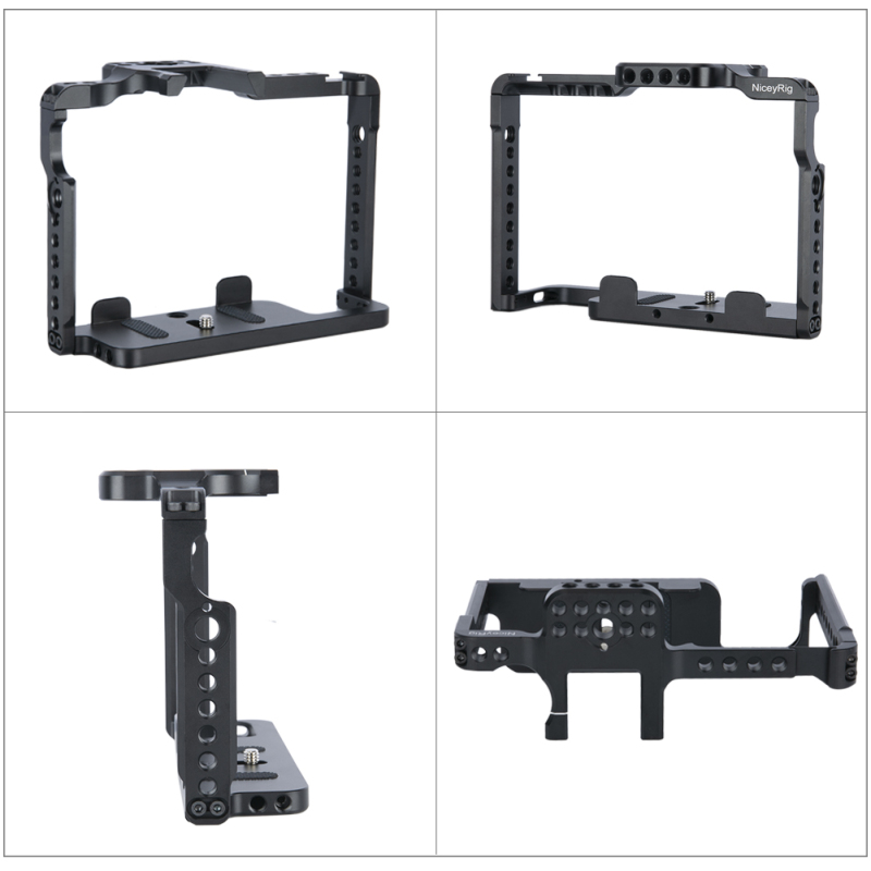 Niceyrig Camera Cage with Nato Rail Cold Shoe For DSLR Panasonic Lumix S1 S1R