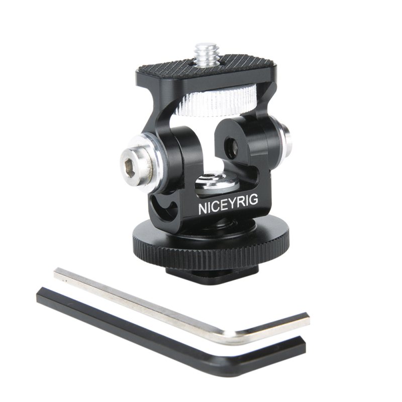 Niceyrig Tilting Monitor Mount with Cold Shoe