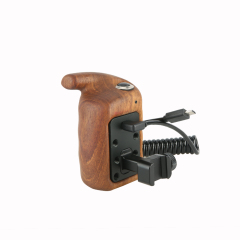 Niceyrig NATO Side Wooden Hand Grip with Record Start/Stop Remote Trigger (Left) for Sony A7RIII/ A7SII/ RX100III/ A6500 Cameras