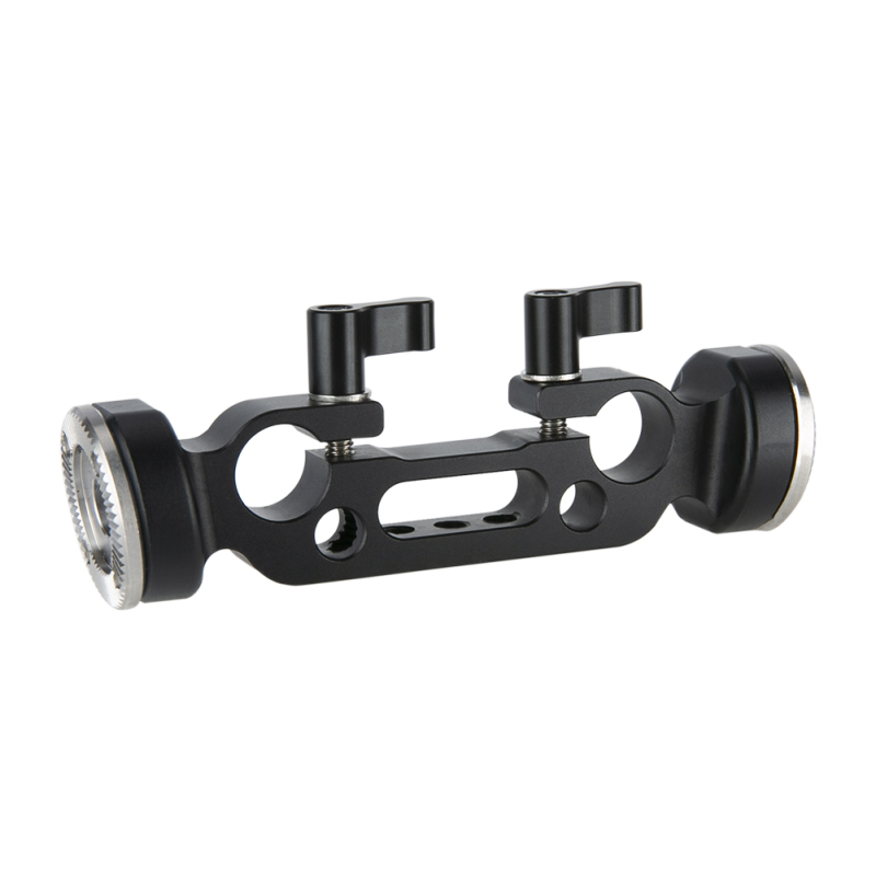 Niceyrig 15mm Dual Rod Clamp with Rosette for ARRI Standard(M6 Thread, 31.8mm)
