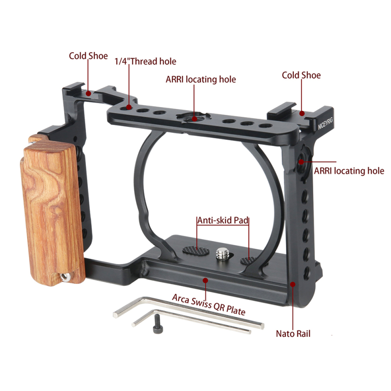 Niceyrig Camera Cage for Sony A6400 A6500 A6100