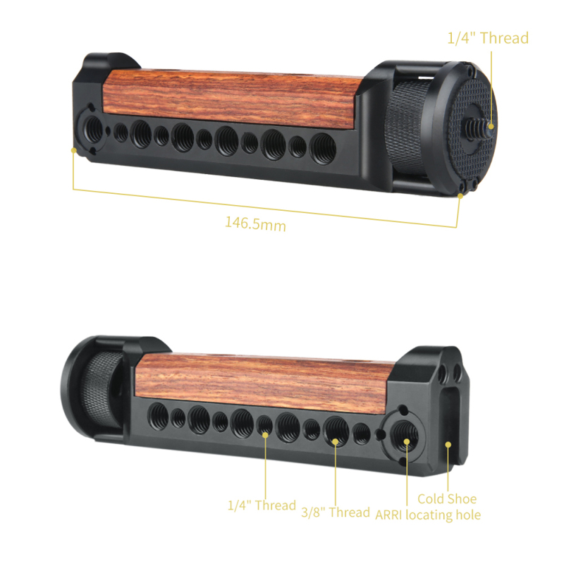Niceyrig Wooden Handgrip for DJI RS3/RS3 Pro/RS2 Gimbal Stablizer