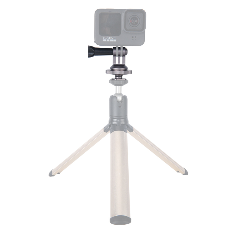 Niceyrig Action Camera Tripod Mount Cold Shoe(Hot Shoe) Adaptor for GoPro MAX/GoPro HERO/DJI Osmo