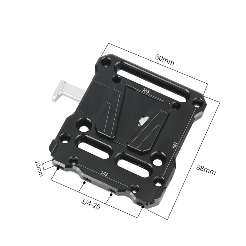 Niceyrig V-Lock Mount Battery Assembly Kit with Portable Stainless Steel Buckle